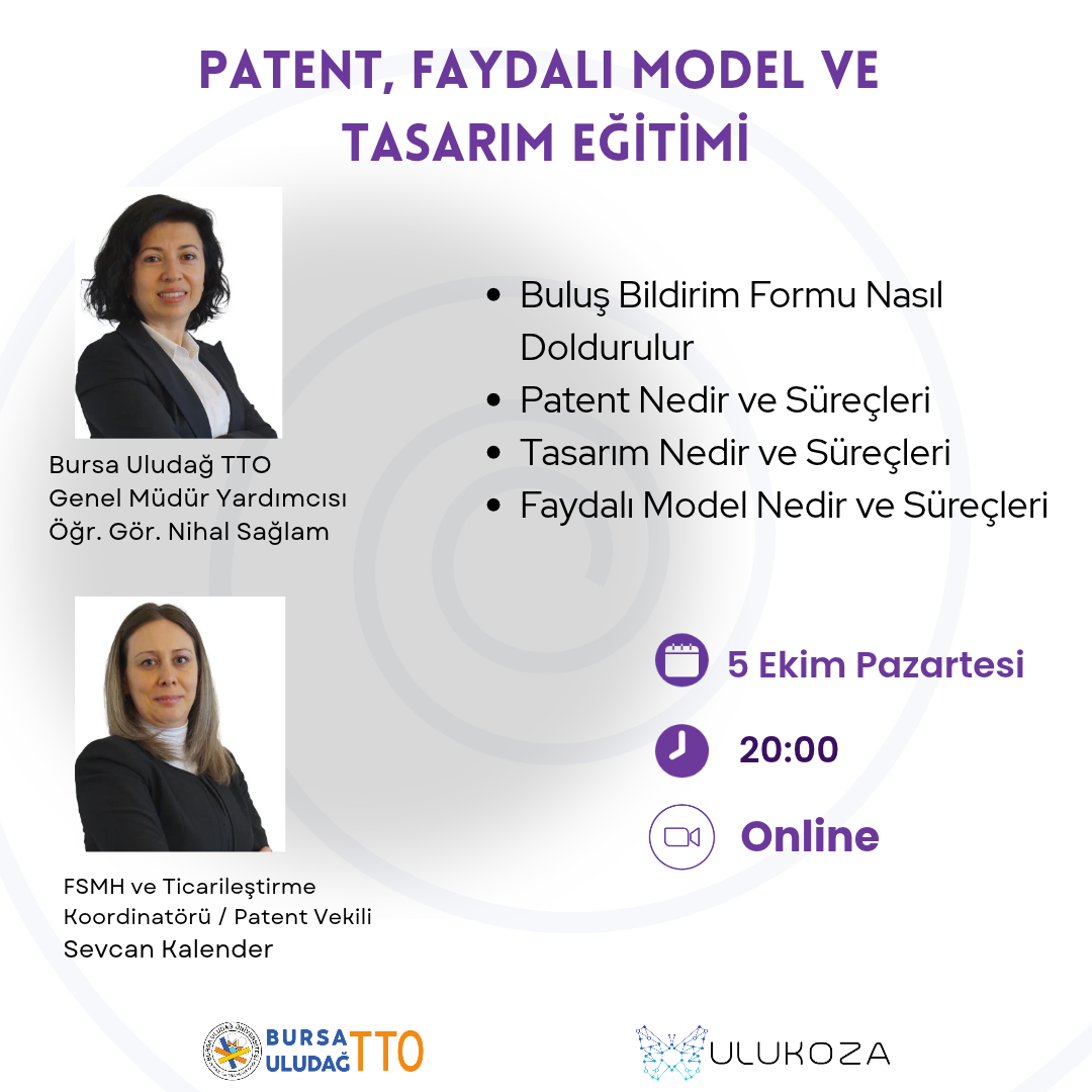 PATENT, FAYDALI MODEL VE TASARIM EĞİTİMİ 